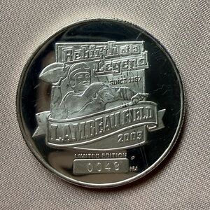 .999 Fine Silver 1 Troy Ounce L.E. #43 Lambeau Field 2003 Coin Green Bay Packers
